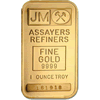 1 oz Johnson Matthey Gold Bar .999+ fine