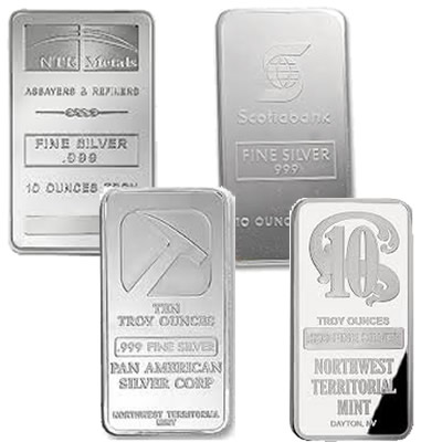 10 oz Assorted Standard Silver Bar