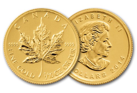 1/10 oz RCM Gold Maple Coin