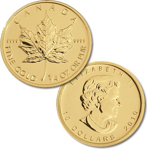 1/4 oz RCM Gold Maple Coin