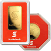 1oz Scotiabank Gold Bar/Round .9999