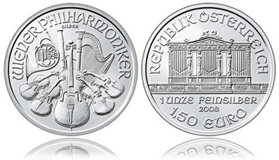 1 oz Austrian Silver Philharmonic .999