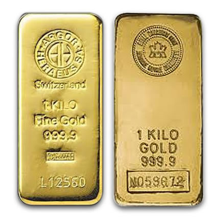 1 kg Recognised Gold Bar .9999