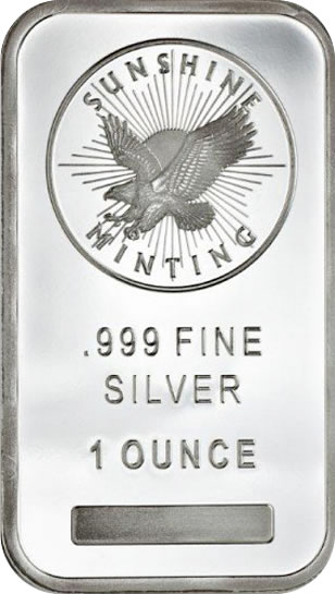 1 oz Sunshine Minting Silver Bar